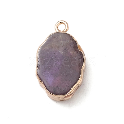 Natural Amethyst Pendants G-K333-01D-1