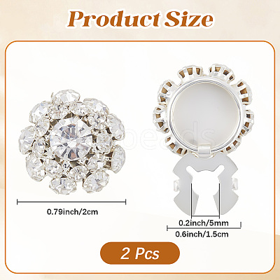 Brass Cuff Buttons DIY-WH20011-70B-1