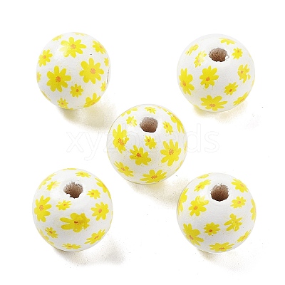 Wood European Beads WOOD-M011-06B-1
