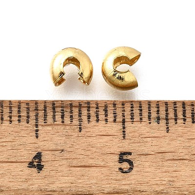 304 Stainless Steel Crimp Beads Covers X-STAS-P239-34G-04-1