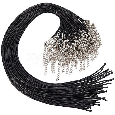 50Pcs Imitation Leather Round Cord Necklace Making NJEW-SC0001-89C-1