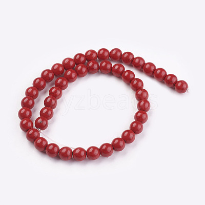 Synthetic Turquoise Beads Strands TURQ-G106-10mm-02H-1