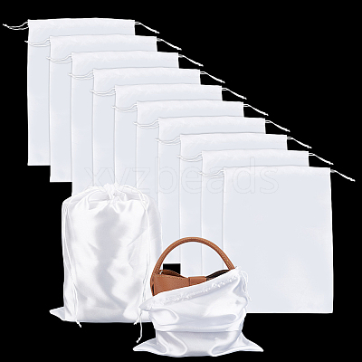 Rectangle Satin Dustproof Bags LS-ABAG-WH0031-35-1