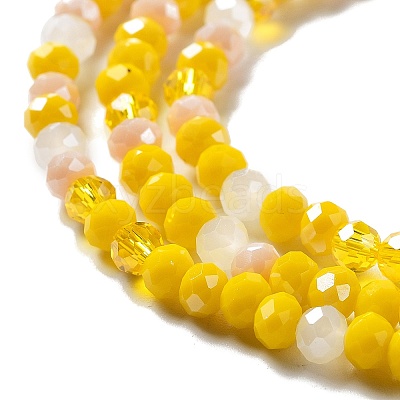 Glass Beads Strands EGLA-A034-M4mm-21-1
