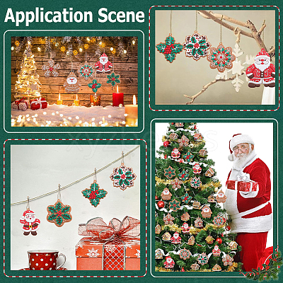 1Set Christmas Plastic Pendants DIY-SC0026-46A-1