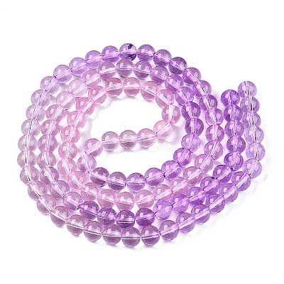 Baking Paint Transparent Glass Beads X-DGLA-M001-8mm-01-1