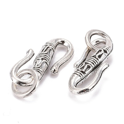 Tibetan Style Alloy Hook and S-Hook Clasps TIBE-I025-13AS-1
