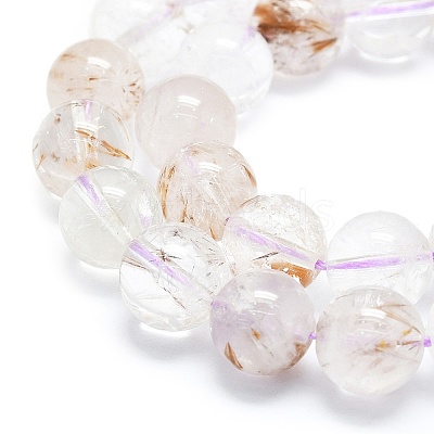 Natural Rutilated Quartz Beads Strands G-K245-A04-05-1