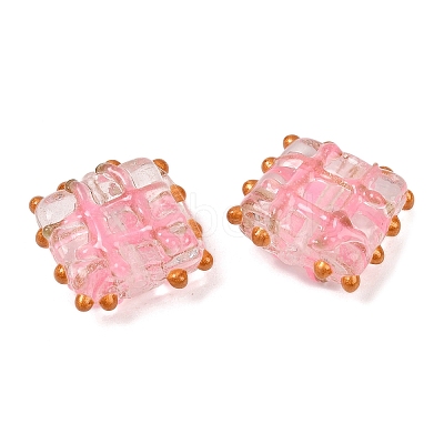 Handmade Gold Sand Lampwork Beads LAMP-L082-01C-1
