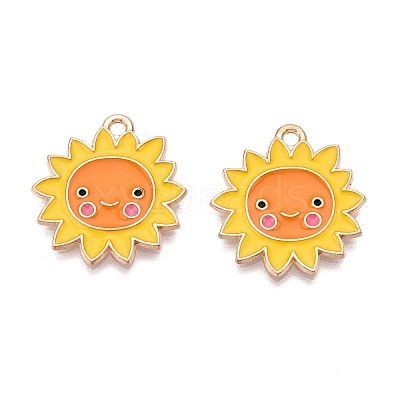 Thanksgiving Day Theme Alloy Enamel Pendants ENAM-T020-35C-1