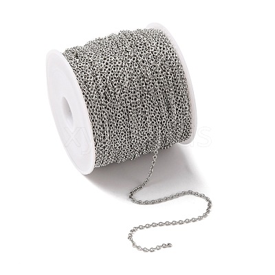 Tarnish Resistant 304 Stainless Steel Cable Chains CHS-R008-22-1