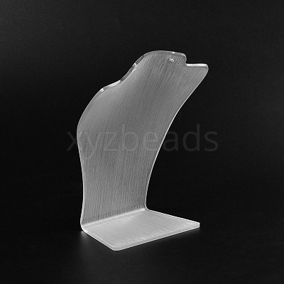 Organic Glass Necklace Display Busts NDIS-N018-02A-1
