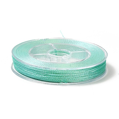 10 Rolls 10 Colors 6-Ply PET Polyester Metallic Thread OCOR-L046-03B-1