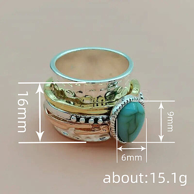 Alloy and Resin Finger Rings FS-WGDE678-06-1