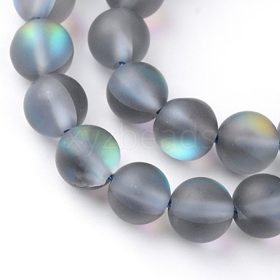 Synthetic Moonstone Beads Strands X-G-R375-6mm-A03-1