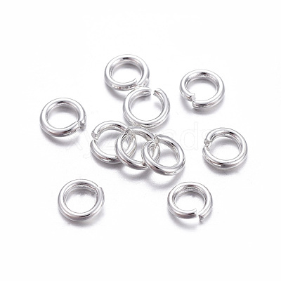 304 Stainless Steel Open Jump Rings X-STAS-E464-09J-S-1