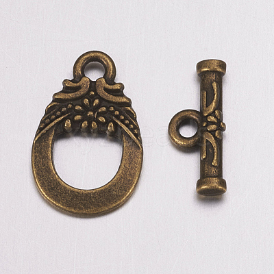 Tibetan Style Alloy Toggle Clasps MAC2014-NF-1