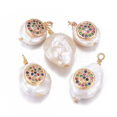 Natural Cultured Freshwater Pearl Pendants PEAR-L027-32A-1