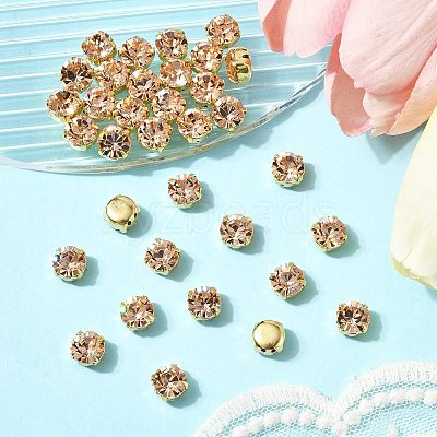 Preciosa® MAXIMA Crystal in Sew-On Cup Y-PRC-SS34-90300-G-1