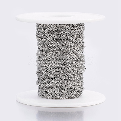 Tarnish Resistant 304 Stainless Steel Cable Chains CHS-H017-01P-10M-1