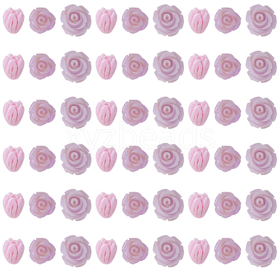60Pcs 3 Styles Dyed Synthetic Coral Carved Beads CORA-SC0001-21B-1