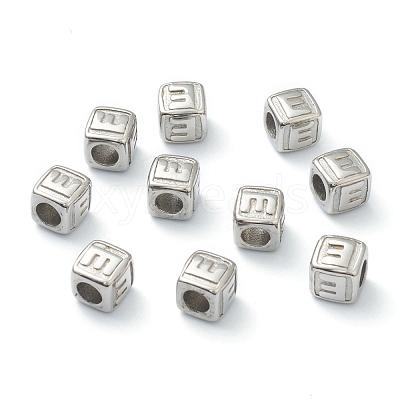 Tarnish Resistant 304 Stainless Steel European Beads STAS-H145-01E-P-1