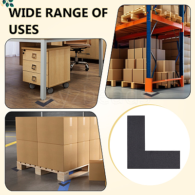 PVC L Shaped Location Marking Corner Sticker DIY-WH0504-919A-1