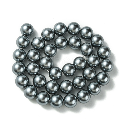 Eco-Friendly Glass Pearl Beads Strands HY-A008-12mm-RB077-1