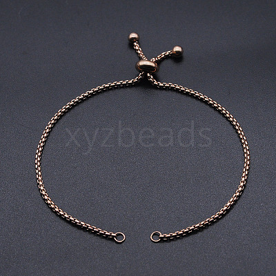 Adjustable 201 Stainless Steel Slider Bracelets Making STAS-S105-JN646-3-1