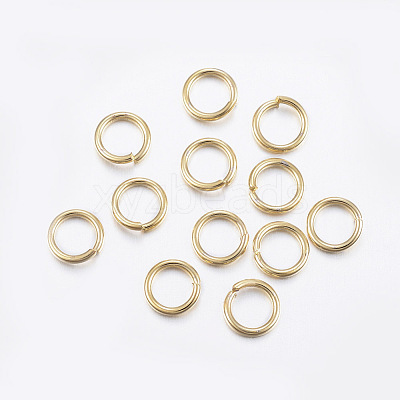 304 Stainless Steel Open Jump Rings STAS-L187-8x0.8mm-G-1