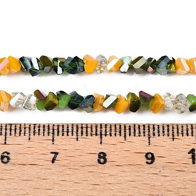 Electroplate Glass Beads Strands X-GLAA-T023-A17-04-1