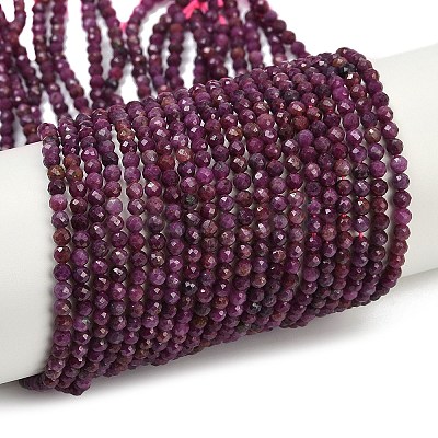 Natural Ruby Beads Strands G-C181-B06-02-1