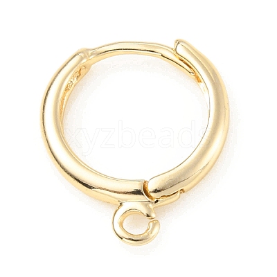 Brass Huggie Hoop Earring Finding LS-X-KK-C024-17KCG-1