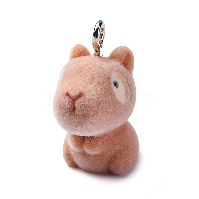 Flocky Resin Pendants FIND-S001-06H-1