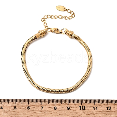 304 Stainless Steel Snake Chains Bracelets for Women BJEW-A158-02E-G-1