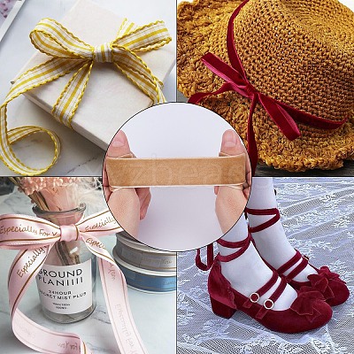 Velvet Ribbon SRIB-WH0006-18G-1
