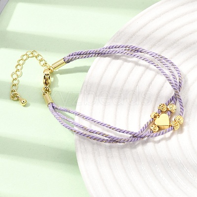 Polyester Multi-Strand Bracelets FB-CBA983F-02G-04-1