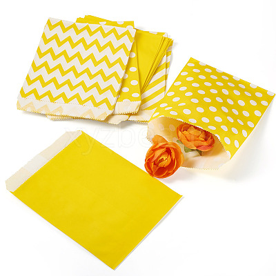 40Pcs 4 Styles Kraft Paper Bags CARB-TA0001-13A-1