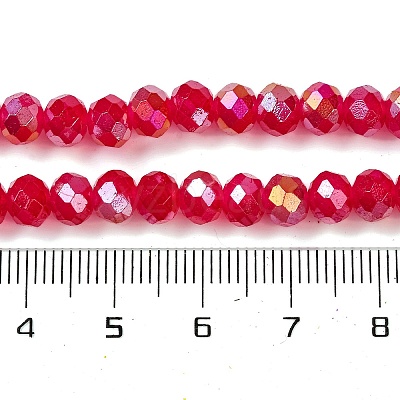 Baking Electroplate Glass Beads Strands X1-DGLA-A039-J10mm-B21-1
