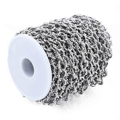 Handmade Alloy Oval Link Chains LCHA-N01-03-1