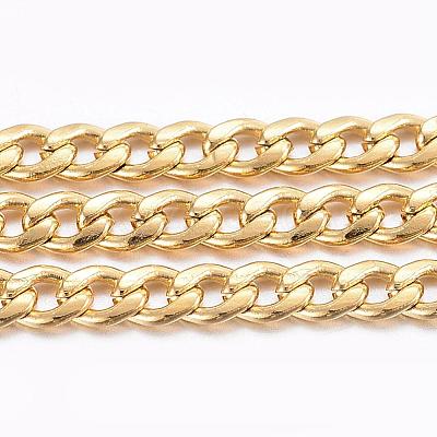 Ion Plating(IP) 304 Stainless Steel Curb Chains CHS-H016-01G-10M-1