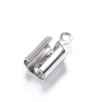 Tarnish Resistant 304 Stainless Steel Folding Crimp Ends STAS-N0013-22P-1