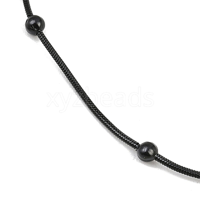 Ion Plating(IP) 304 Stainless Steel Round Snake Chain Necklaces STAS-G244-88B-B-1