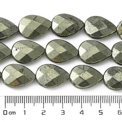 Natural Pyrite Beads Strands G-D067-L04-1