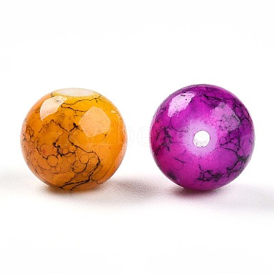Baking Paint Glass Beads DGLA-S115-10mm-MS-1