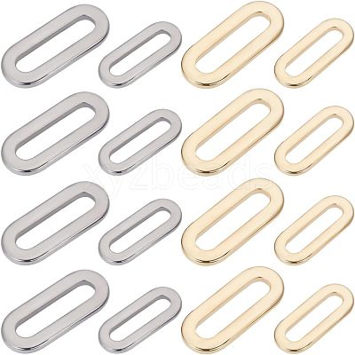 36Pcs 4 Styles 304 Stainless Steel Linking Rings STAS-BBC0006-52-1