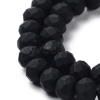 Glass Beads Strands EGLA-A034-P6mm-MD-M-1