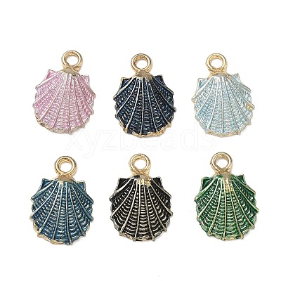 Spray Painted Alloy Pendants AL-CBAE84A-08B-1