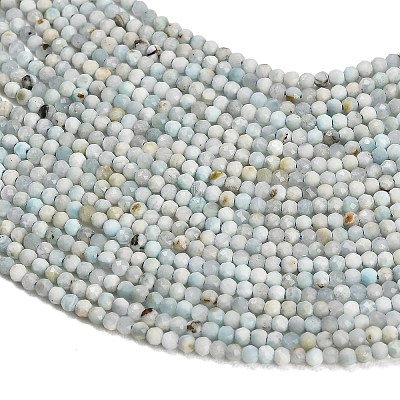 Natural Larimar Beads Strands X-GG-CBA767B-A03-1