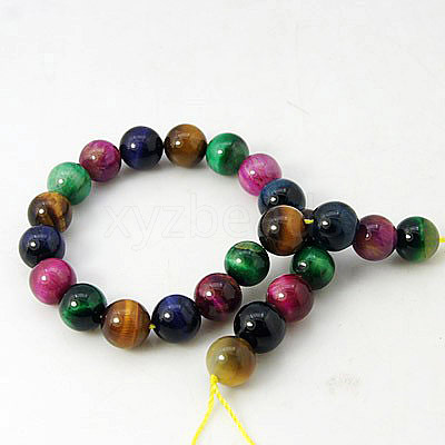 Natural Tiger Eye Beads Strands G-G101-4mm-6-1